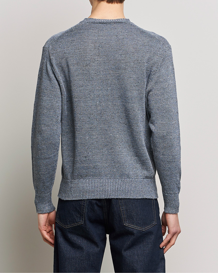 Herren | Pullover | Inis Meáin | Donegal Washed Linen Crew Neck Stone