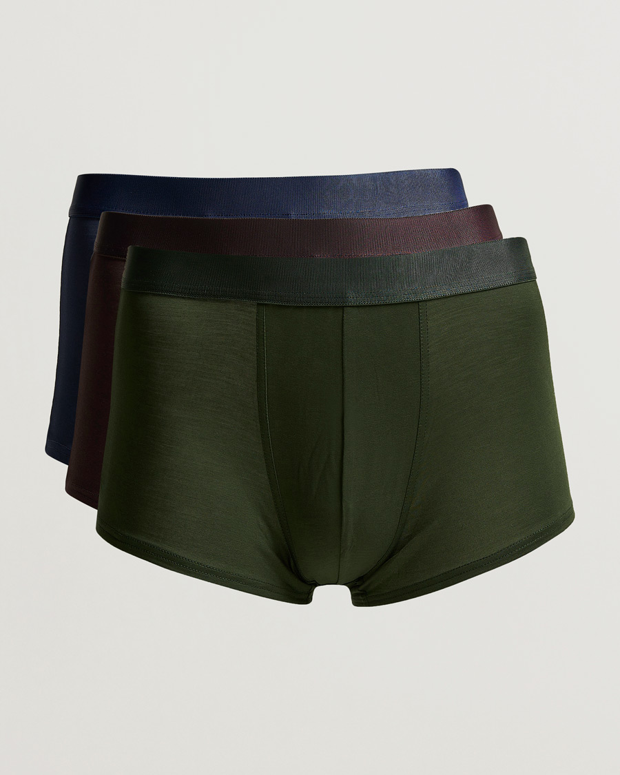 Herren | Unterwäsche | CDLP | 3-Pack Boxer Trunk Navy/Army/Brown