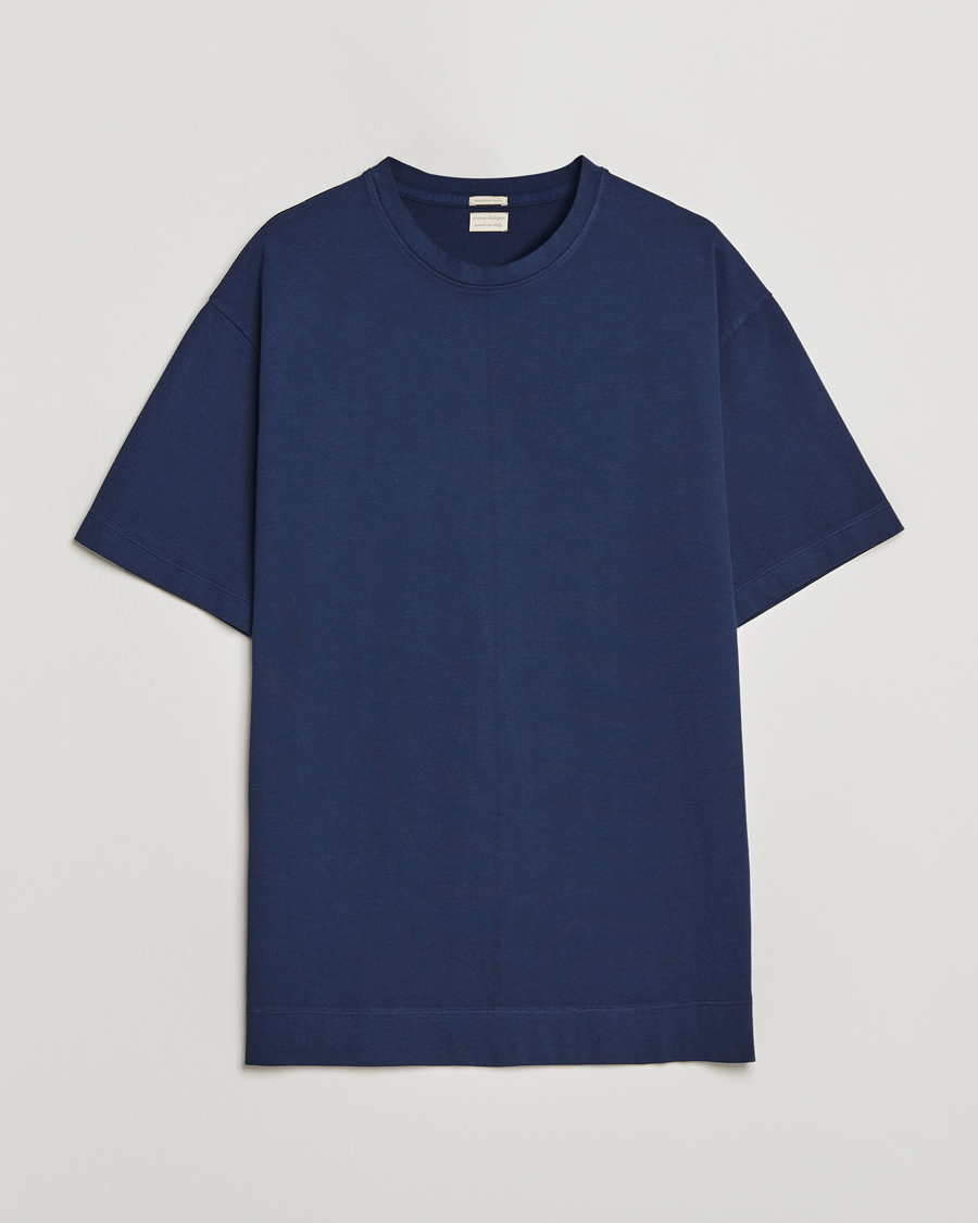 Herren | T-Shirts | Massimo Alba | Nevis Short Sleeve T-Shirt Navy
