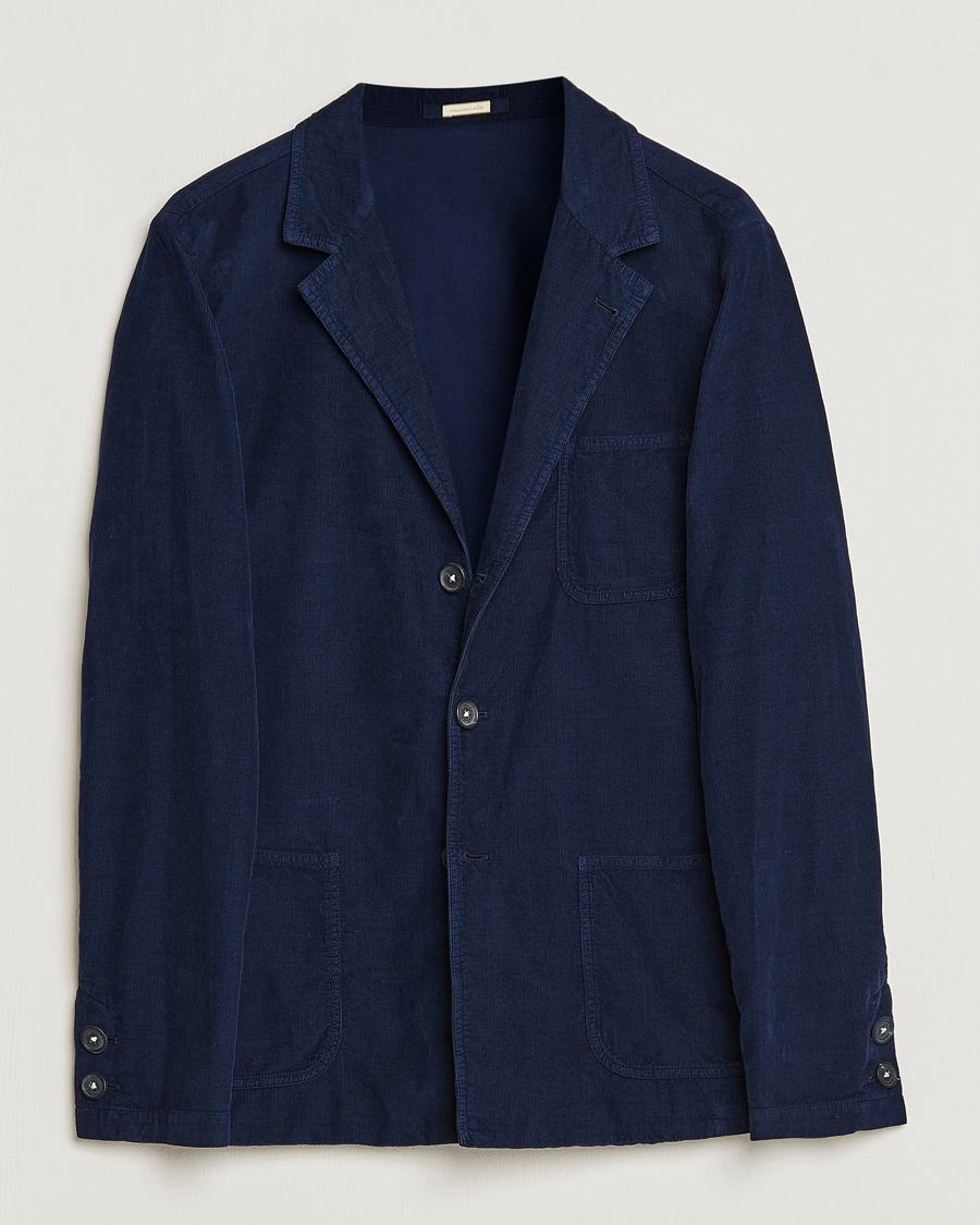 Herren | Sakkos | Massimo Alba | Baglietto Baby Corduroy Jacket Navy