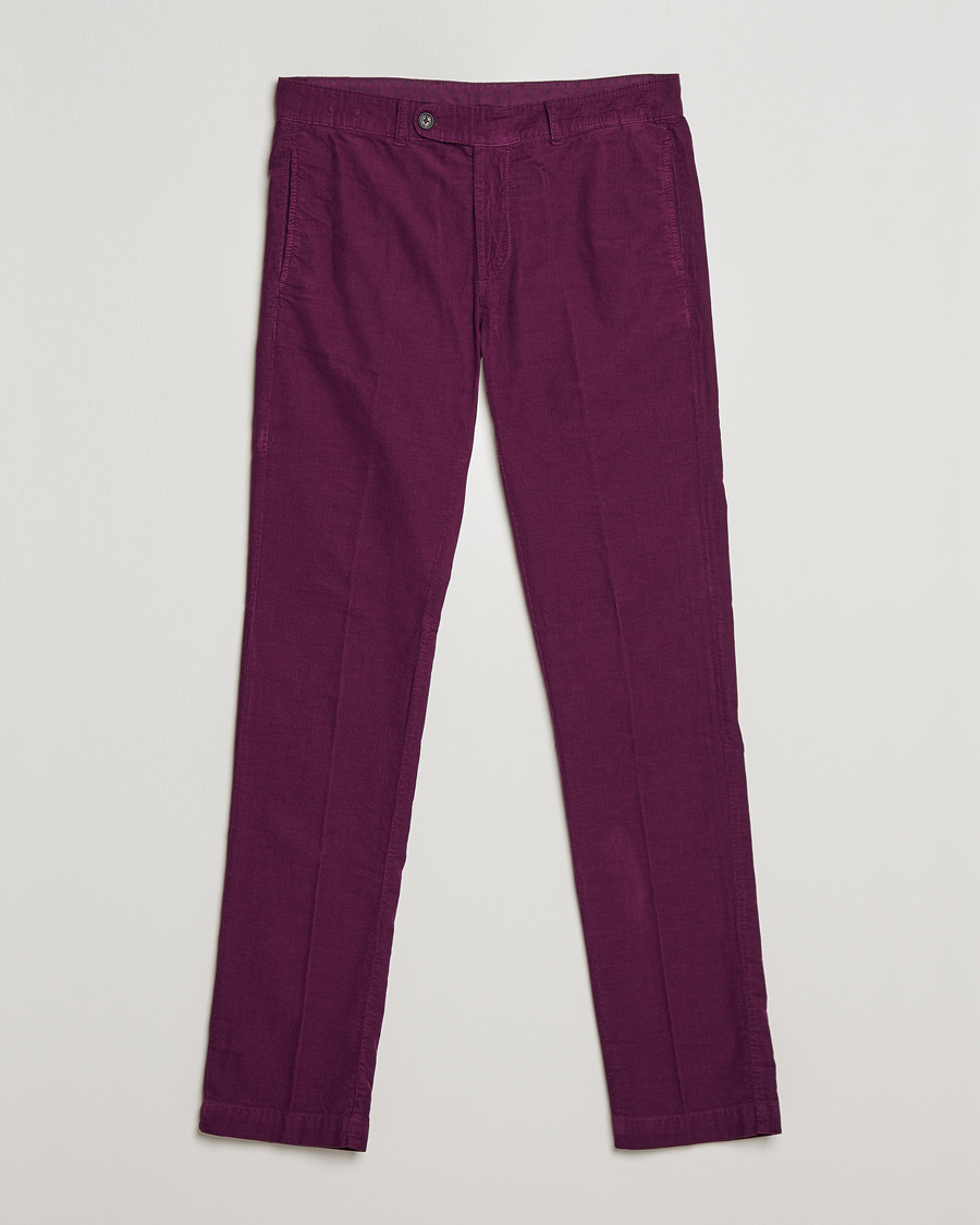 Herren | Hosen | Massimo Alba | Baby Corduroy Trousers Plum