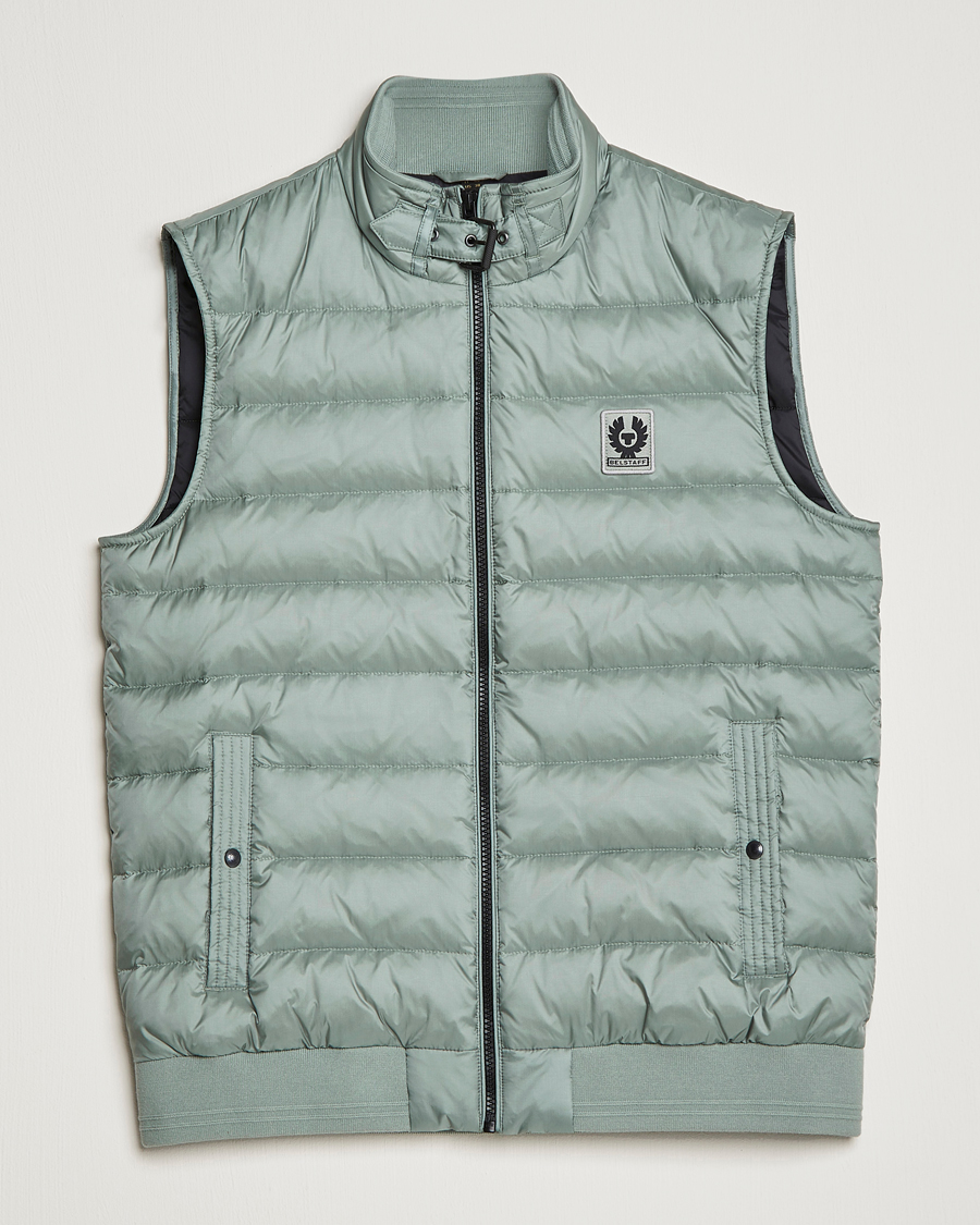 Herren | Westen | Belstaff | Circuit Padded Gilet Steel Green
