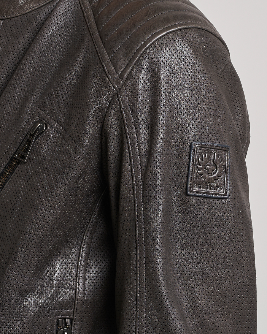 Herren | Jacken | Belstaff | V Racer Air Leather Jacket Dark Grey