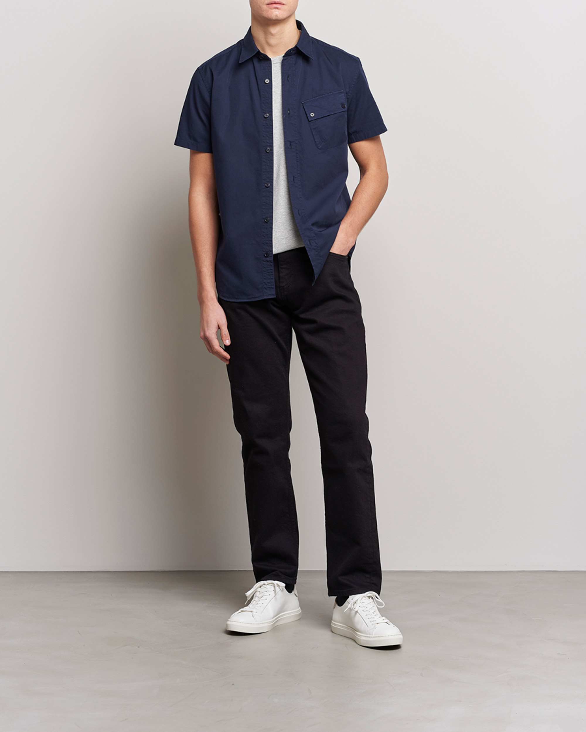 Herren | Hemden | Belstaff | Short Sleeve Pitch Shirt Neep Navy