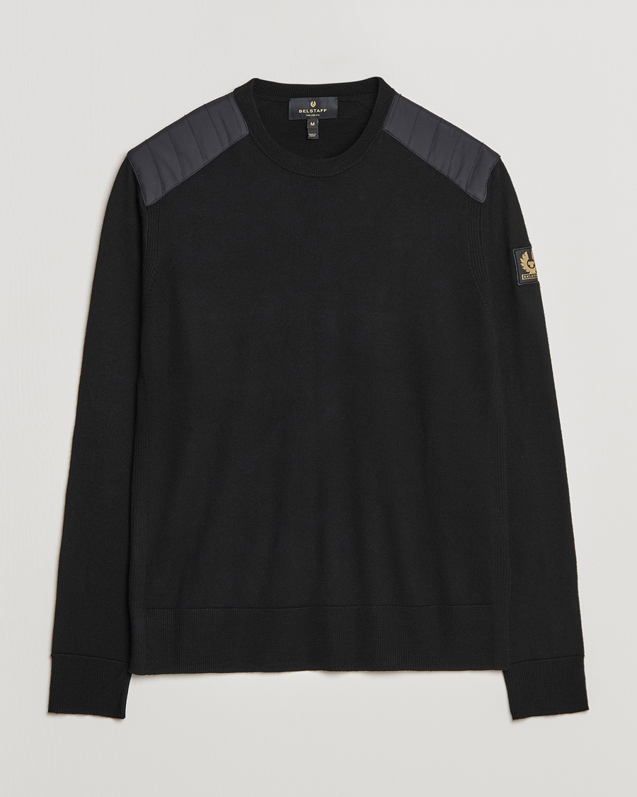 Herren | Pullover | Belstaff | Kerrigan Crew Neck Merino Sweatshirt Black