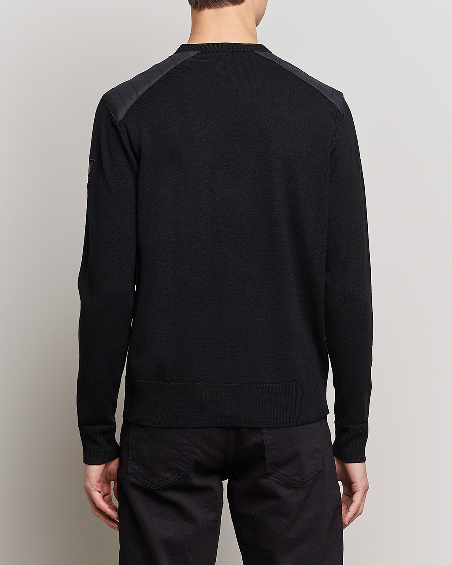 Herren | Pullover | Belstaff | Kerrigan Crew Neck Merino Sweatshirt Black