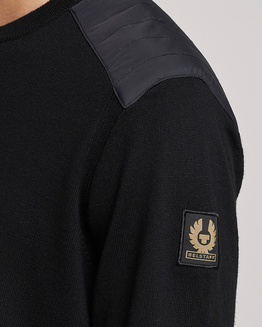 Herren | Pullover | Belstaff | Kerrigan Crew Neck Merino Sweatshirt Black