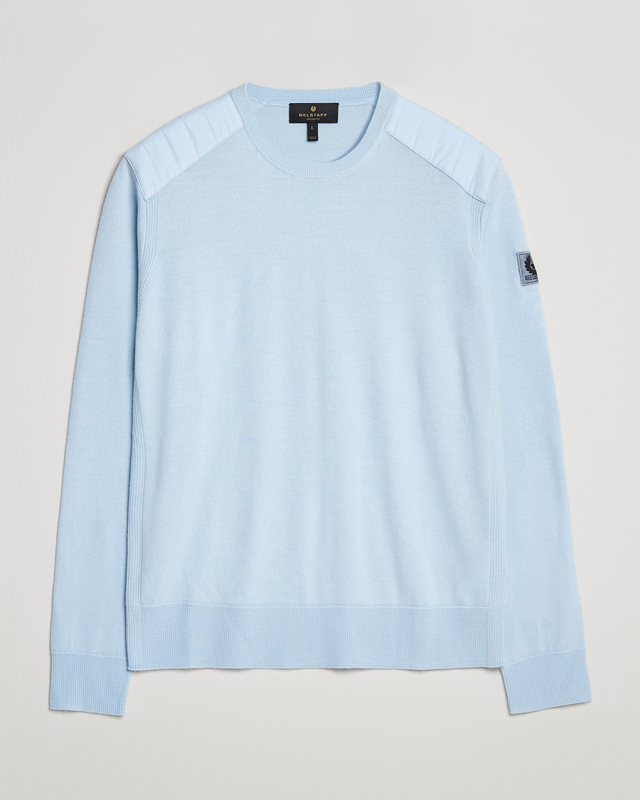 Herren | Pullover | Belstaff | Kerrigan Crew Neck Merino Sweatshirt Sky Blue
