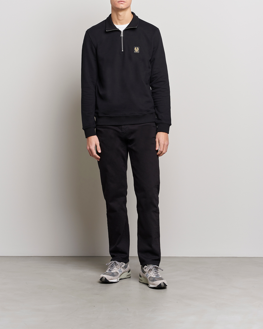 Herren | Pullover | Belstaff | Signature Half Zip Sweatshirt Black