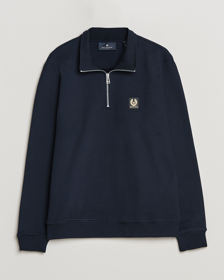 Herren | Pullover | Belstaff | Signature Half Zip Sweatshirt Dark Ink