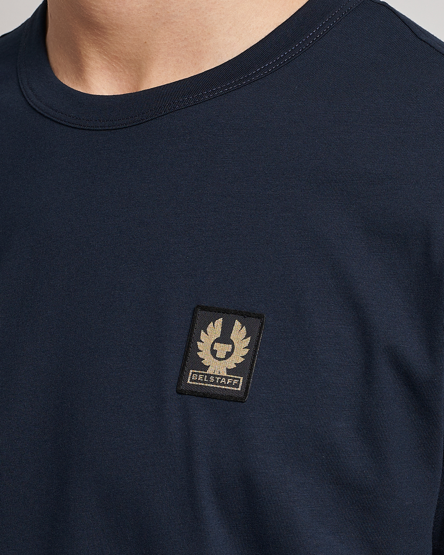 Herren | T-Shirts | Belstaff | Cotton Logo T-Shirt Dark Ink