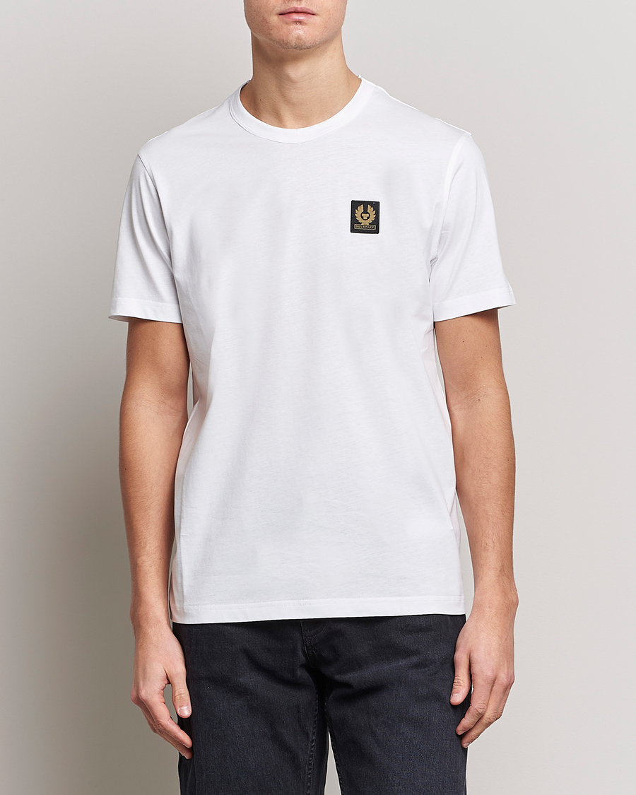 Herren | Weiße T-Shirts | Belstaff | Cotton Logo T-Shirt White