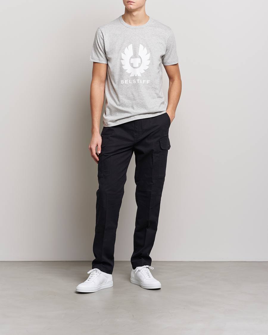 Herren | T-Shirts | Belstaff | Phoenix Logo T-Shirt Old Silver Heather