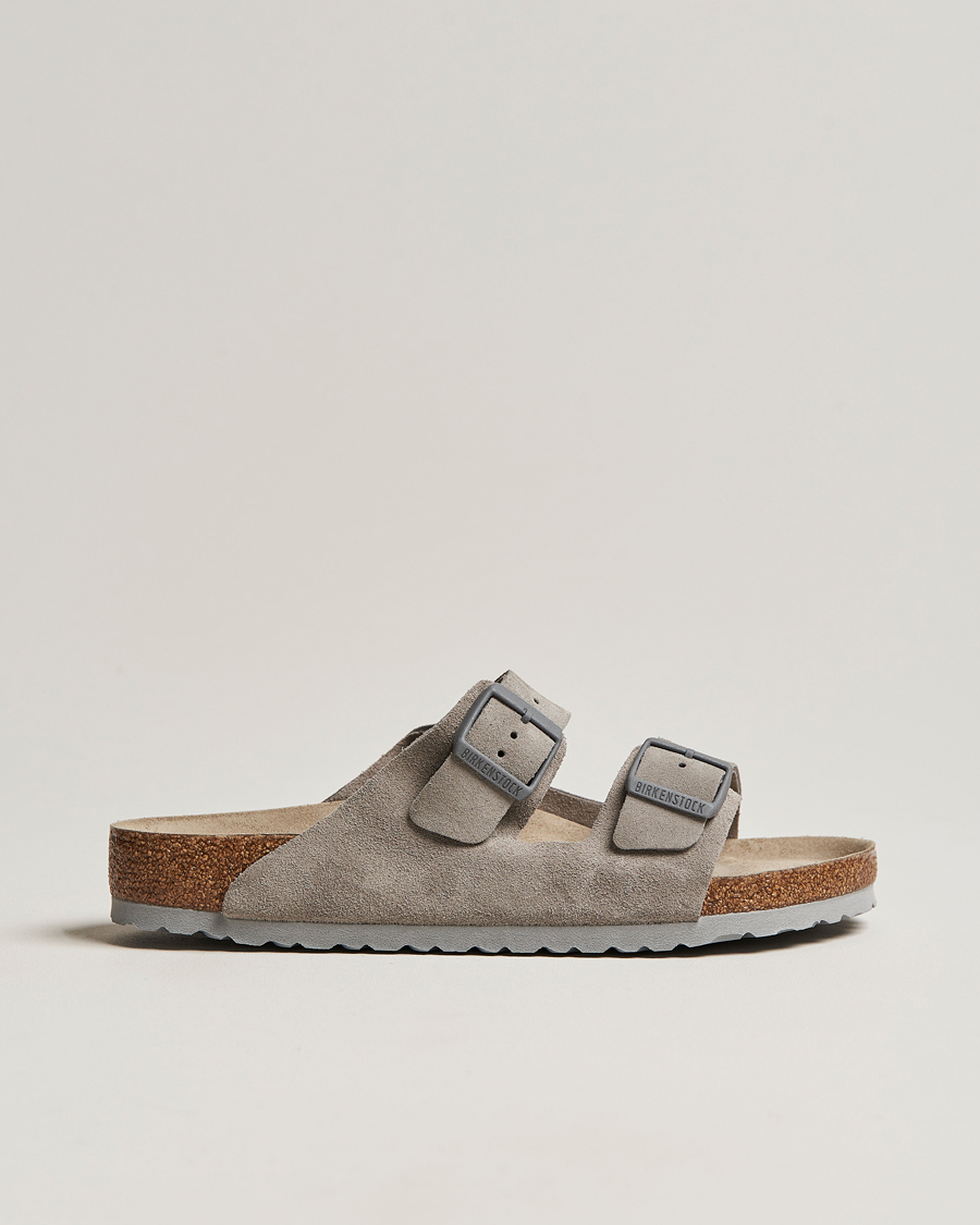 Herren | Sandalen & Pantoletten | BIRKENSTOCK | Arizona Soft Footbed Stone Coin Suede