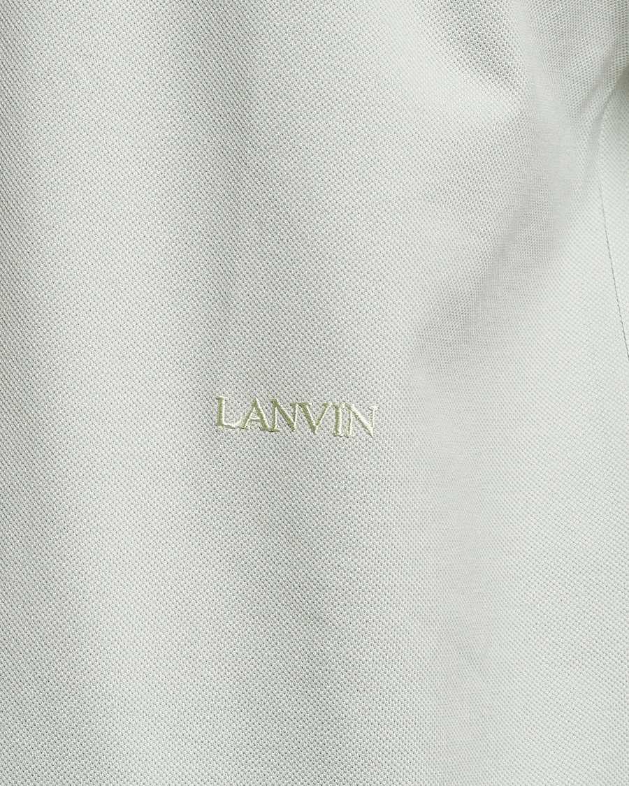 Herren | Poloshirts | Lanvin | Embroidered Logo Polo Shirt Sage