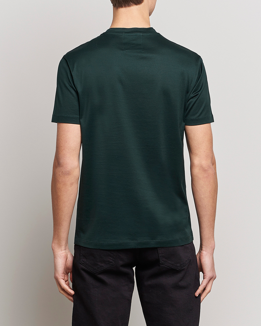Herren | T-Shirts | Emporio Armani | Tencel T-Shirt Green