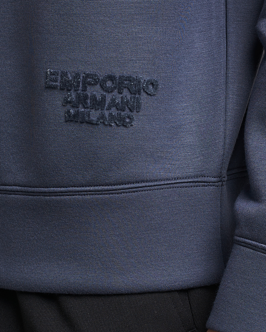 Herren | Pullover | Emporio Armani | Modal Sweat Crew Neck Blue Grey