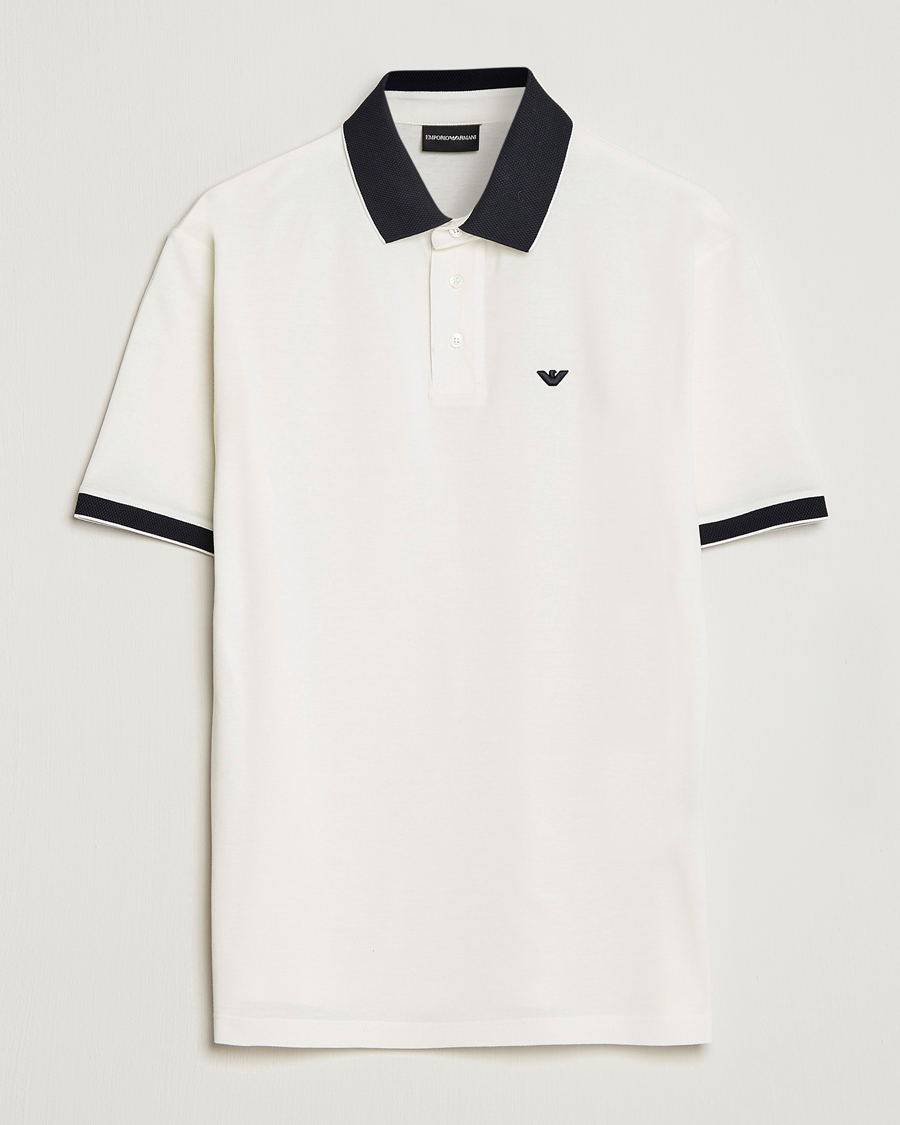 Herren | Poloshirts | Emporio Armani | Contrast Polo White