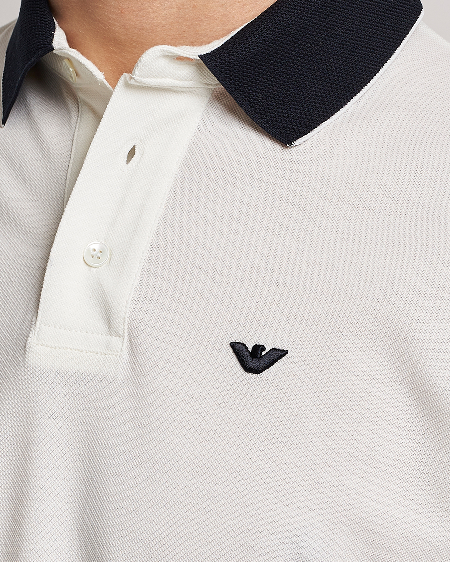 Herren | Poloshirts | Emporio Armani | Contrast Polo White