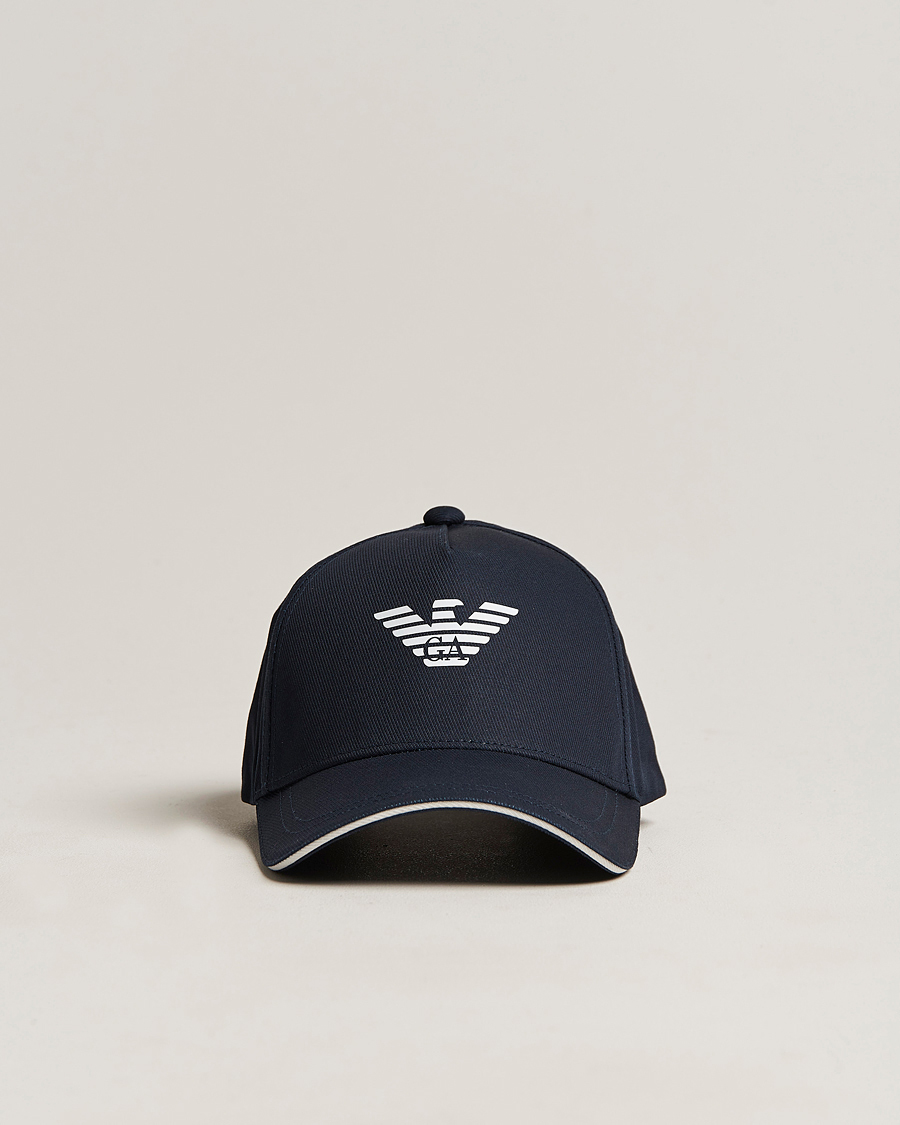 Herren | Emporio Armani Cotton Cap Navy | Emporio Armani | Cotton Cap Navy