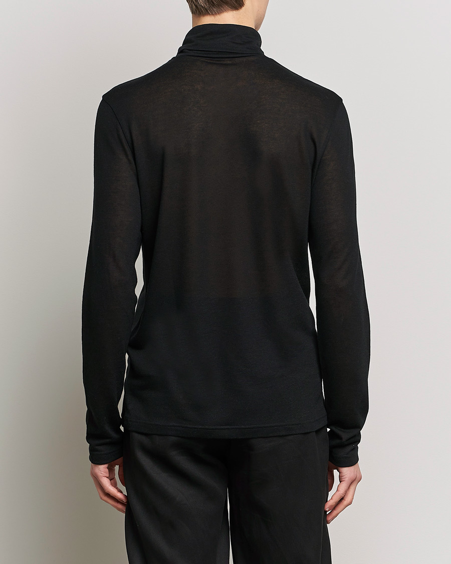 Herren | Pullover | Filippa K | Jersey Lyocell Turtleneck Black