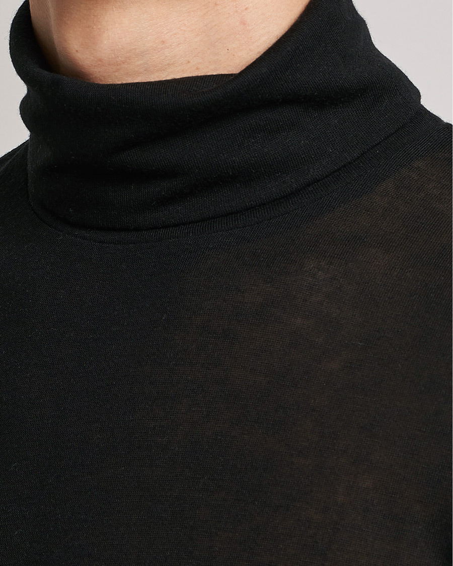 Herren | Pullover | Filippa K | Jersey Lyocell Turtleneck Black