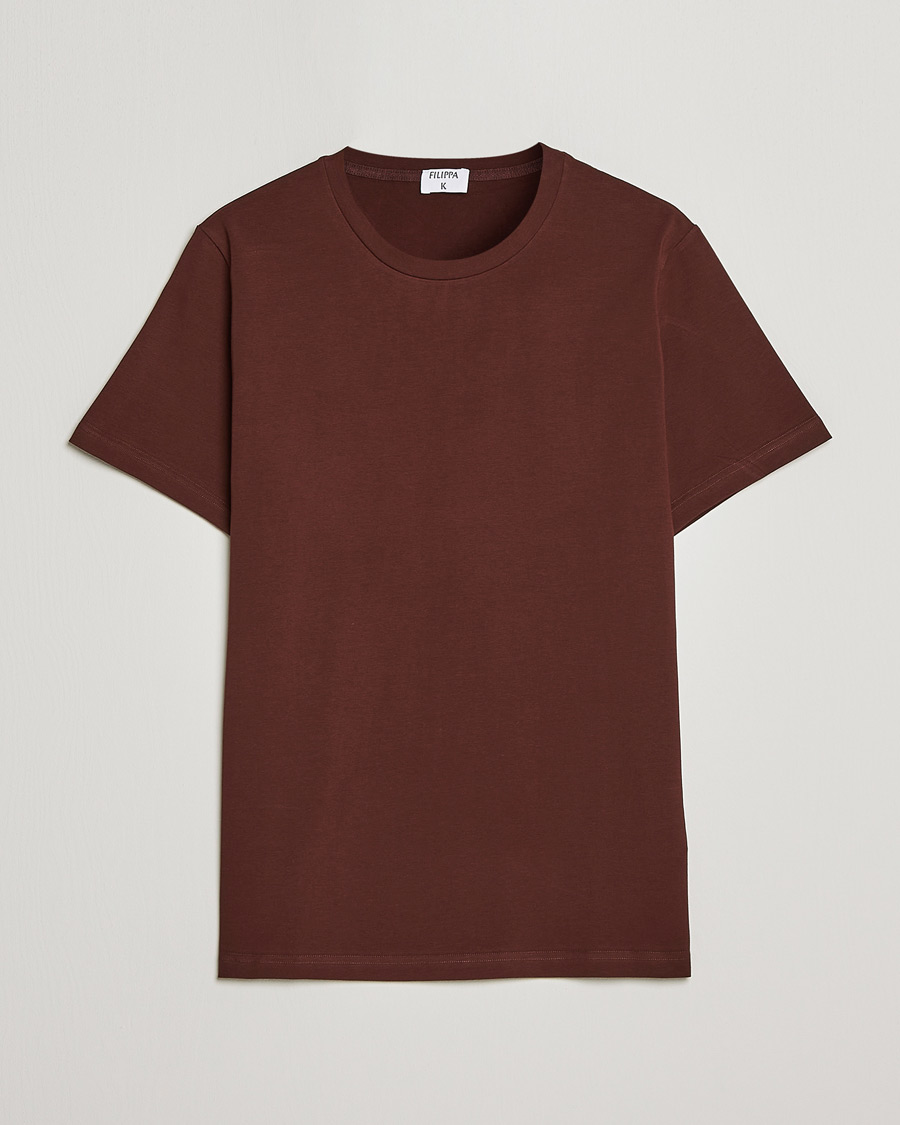 Herren | T-Shirts | Filippa K | Stretch Cotton Tee Brown