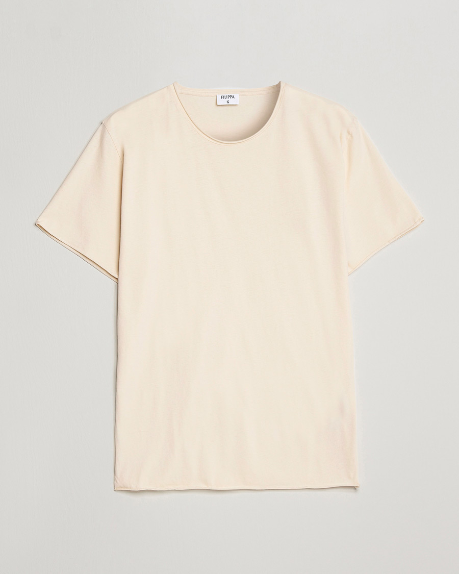 Herren | T-Shirts | Filippa K | Roll Neck Tee Vanilla