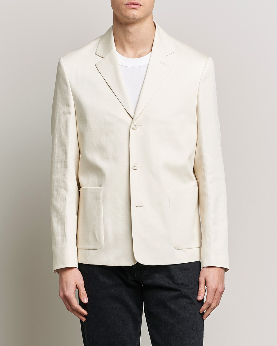 Herren | Sakkos | Filippa K | Cotton Linen Blazer Bone White