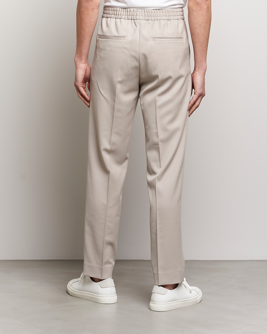 Herren | Hosen | Filippa K | Relaxed Terry Wool Trousers Grey Beige
