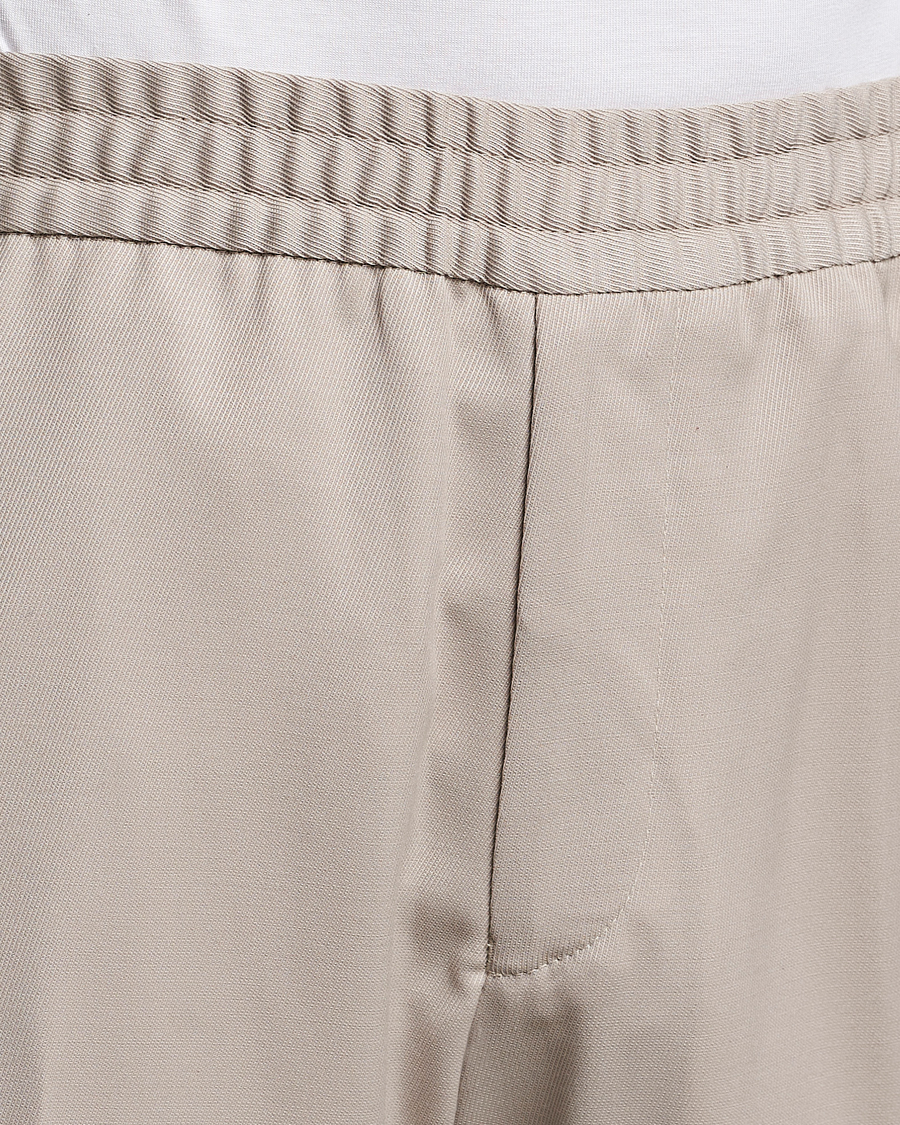 Herren | Hosen | Filippa K | Relaxed Terry Wool Trousers Grey Beige