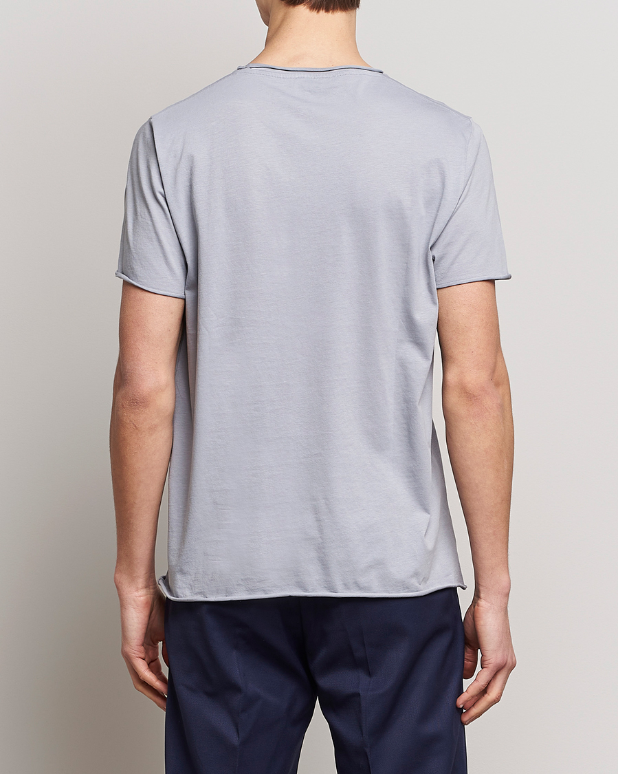 Herren | T-Shirts | Filippa K | Roll Neck Crew Neck Tee Fog Blue