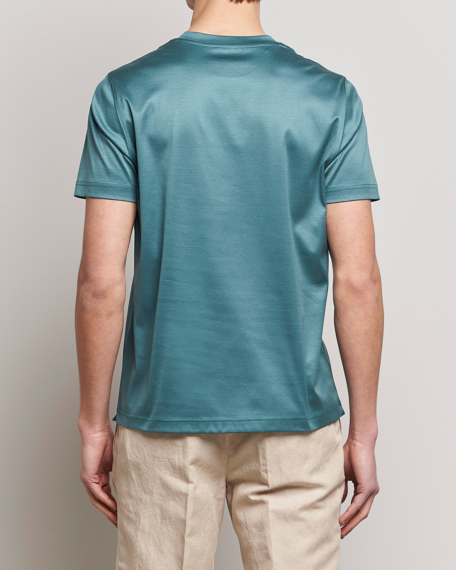 Herren | T-Shirts | Eton | Filo Di Scozia T-Shirt Green