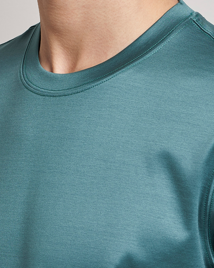 Herren | T-Shirts | Eton | Filo Di Scozia T-Shirt Green