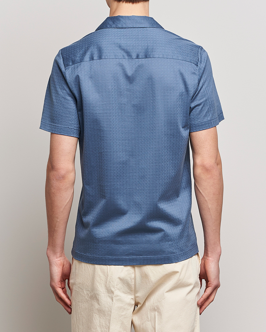 Herren | Poloshirts | Eton | Filo Di Scozia Open Collor Shirt Light Blue