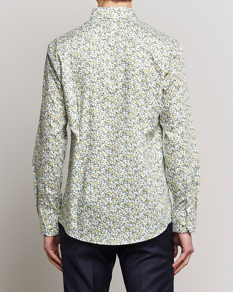 Herren | Hemden | Eton | Signature Twill Slim Fit Shirt Lemon Print