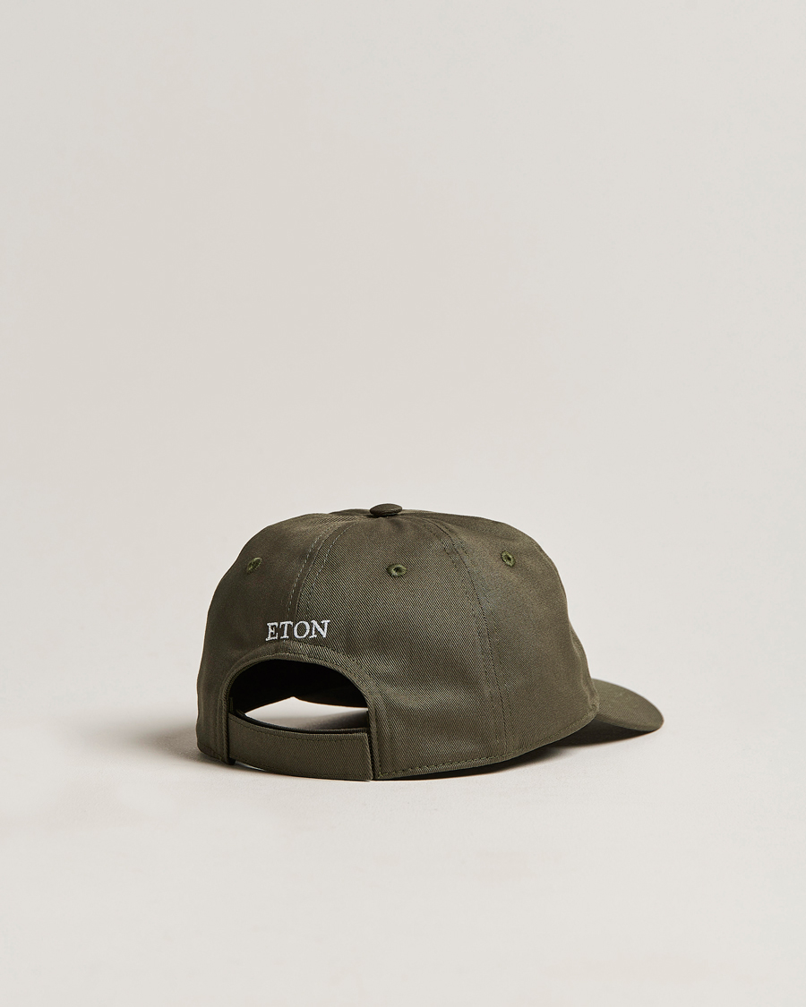 Herren | Eton Cotton Baseball Cap Green | Eton | Cotton Baseball Cap Green