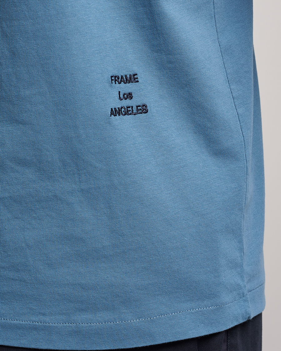 Herren | T-Shirts | FRAME | Logo T-Shirt Grey Blue