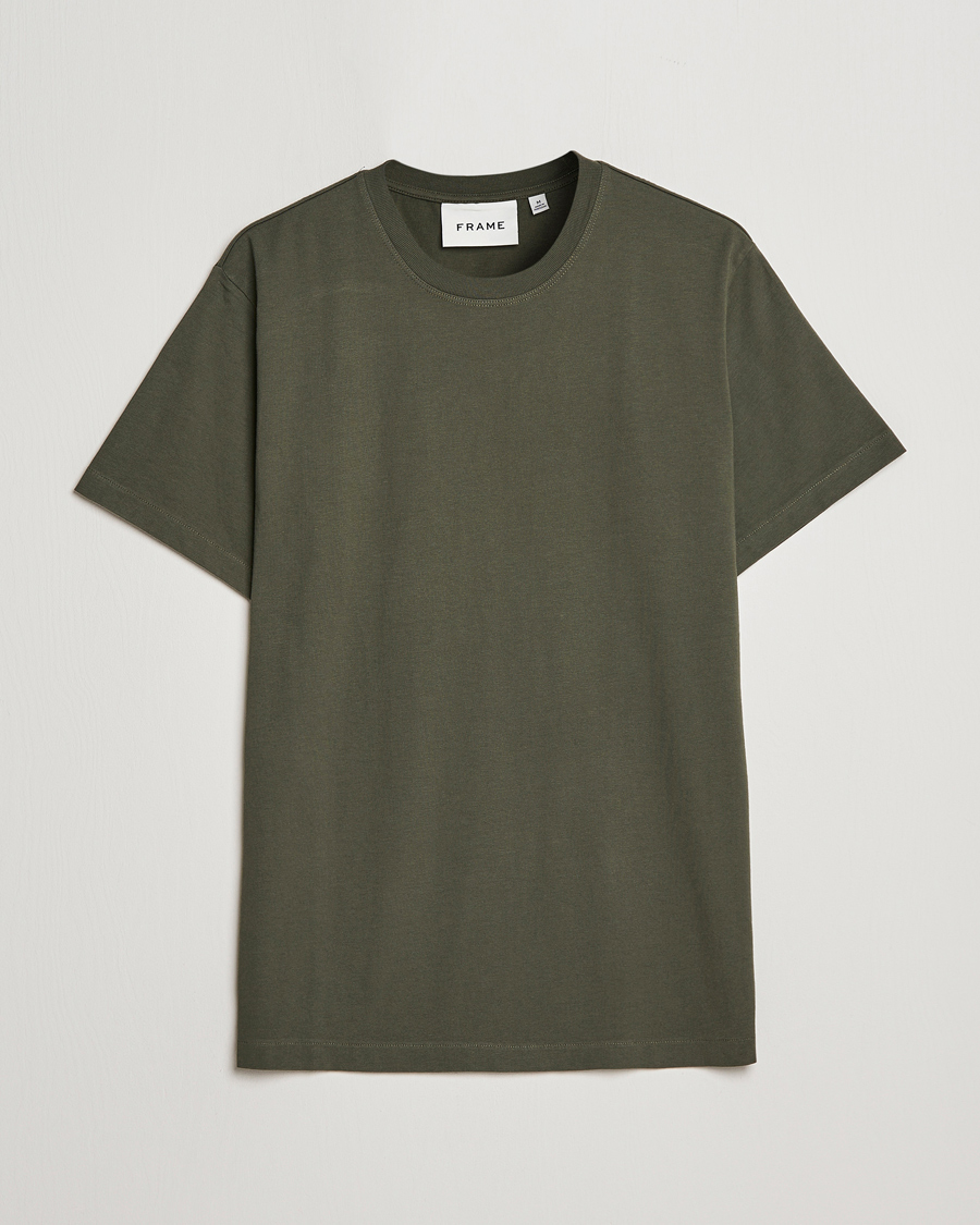 Herren | T-Shirts | FRAME | Logo T-Shirt Olive Green