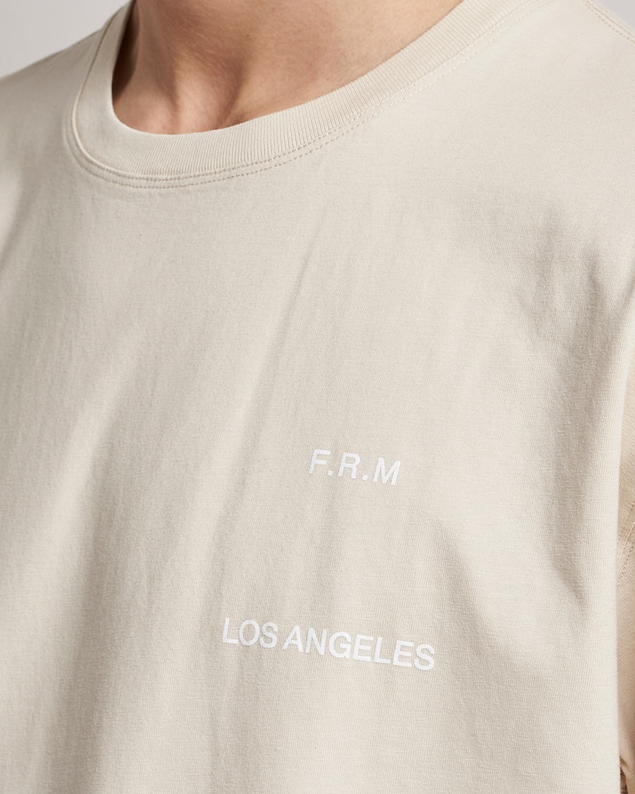 Herren | T-Shirts | FRAME | Logo Print T-Shirt White Beige