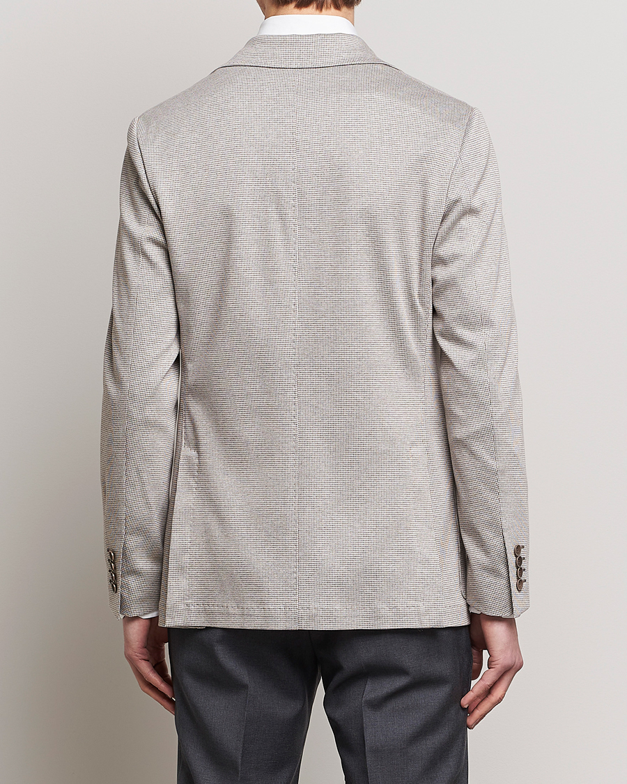 Herren | Sakkos | Canali | Houndstooth Jersey Blazer Beige