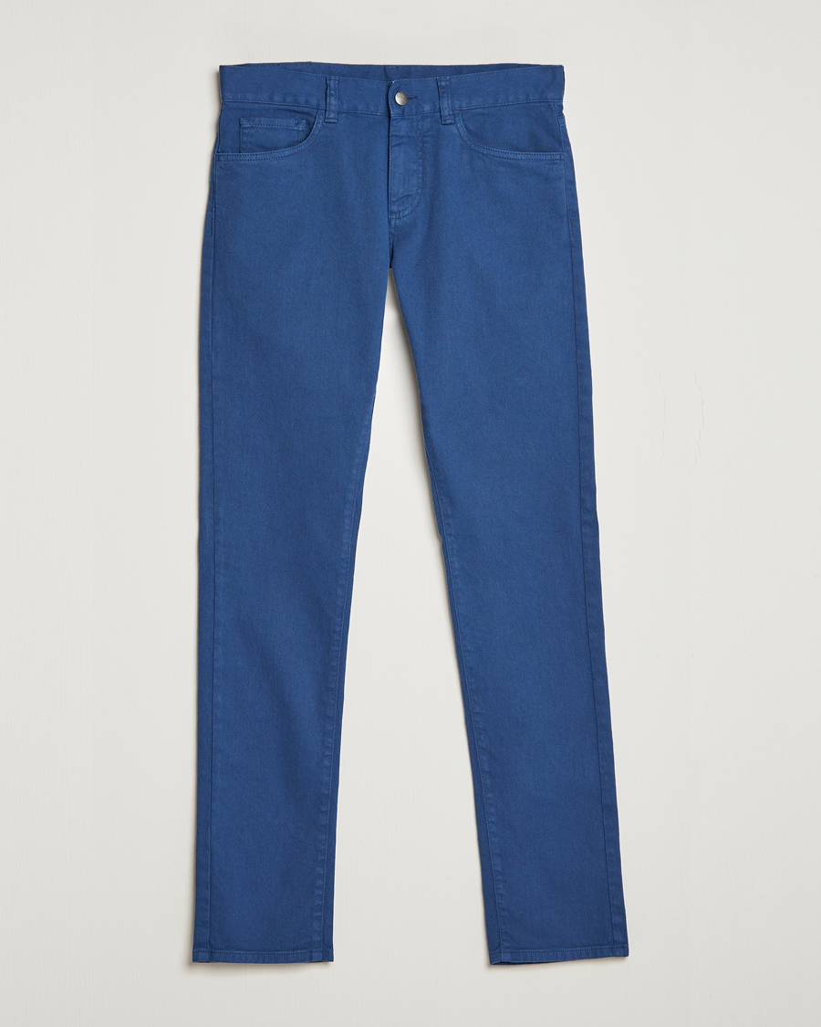 Herren | Hosen | Canali | Slim Fit 5-Pocket Pants Dark Blue