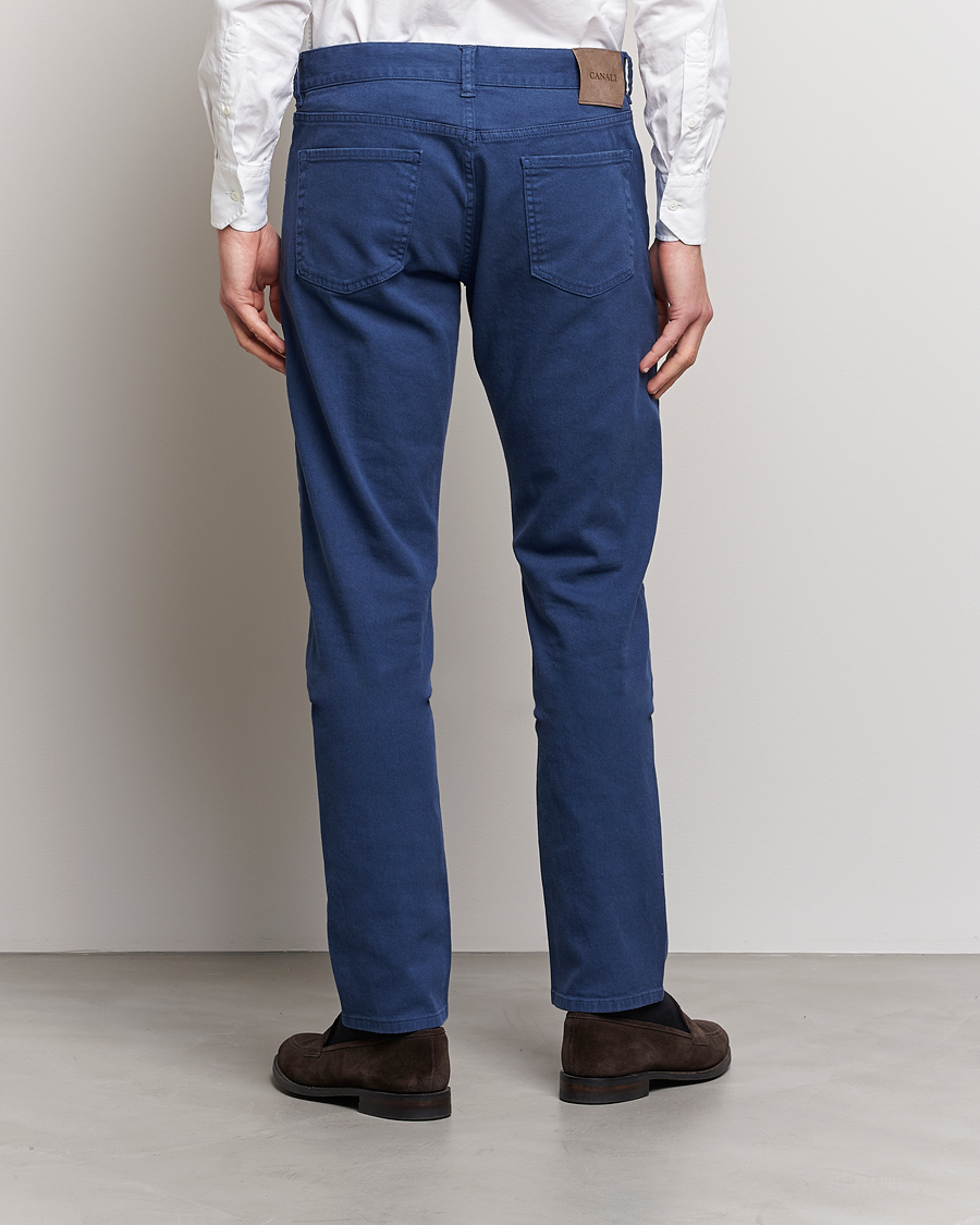 Herren | Hosen | Canali | Slim Fit 5-Pocket Pants Dark Blue