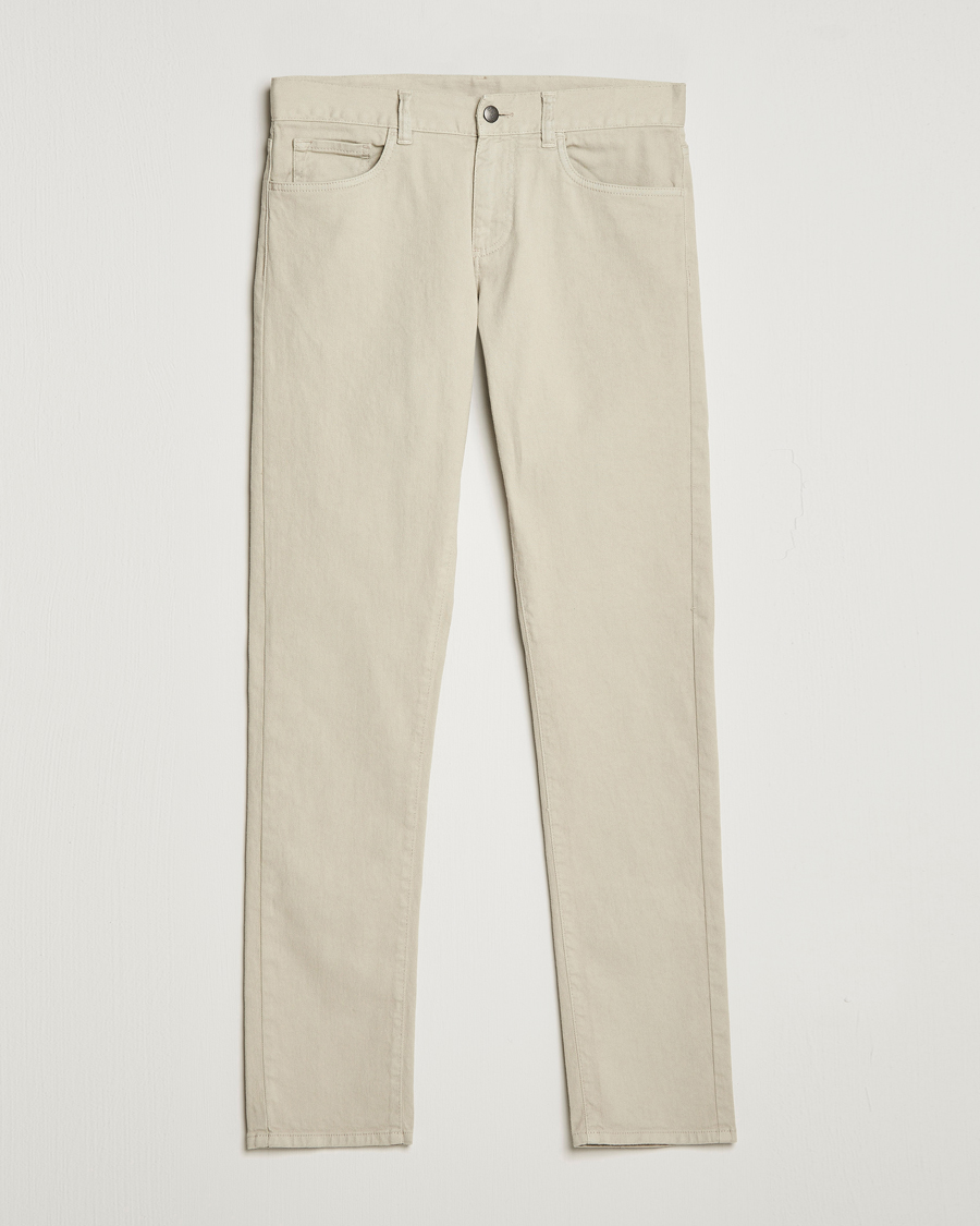 Herren | Hosen | Canali | Slim Fit 5-Pocket Pants Beige