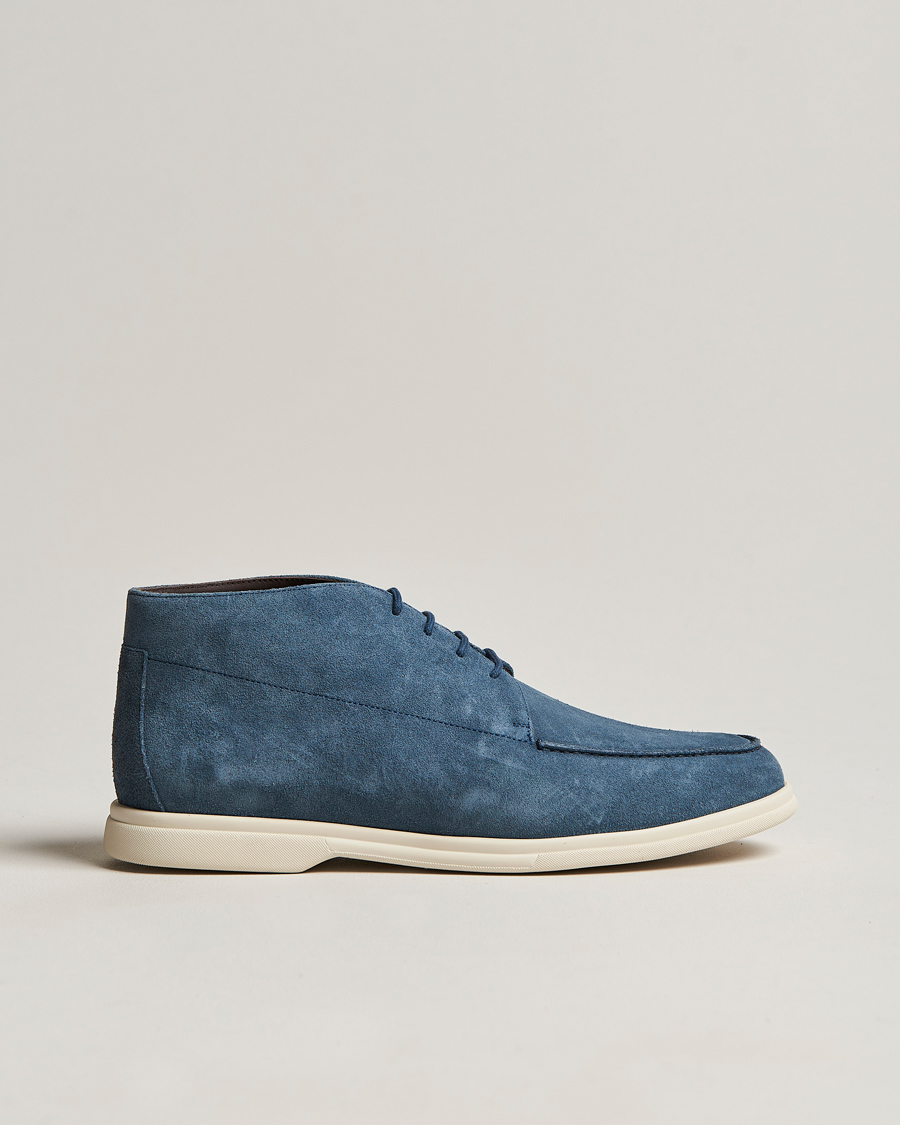 Herren | Canali Chukka Boots Light blue Suede | Canali | Chukka Boots Light blue Suede