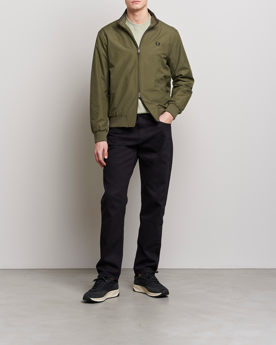 Herren | Jacken | Fred Perry | Brentham Jacket Uniform Green
