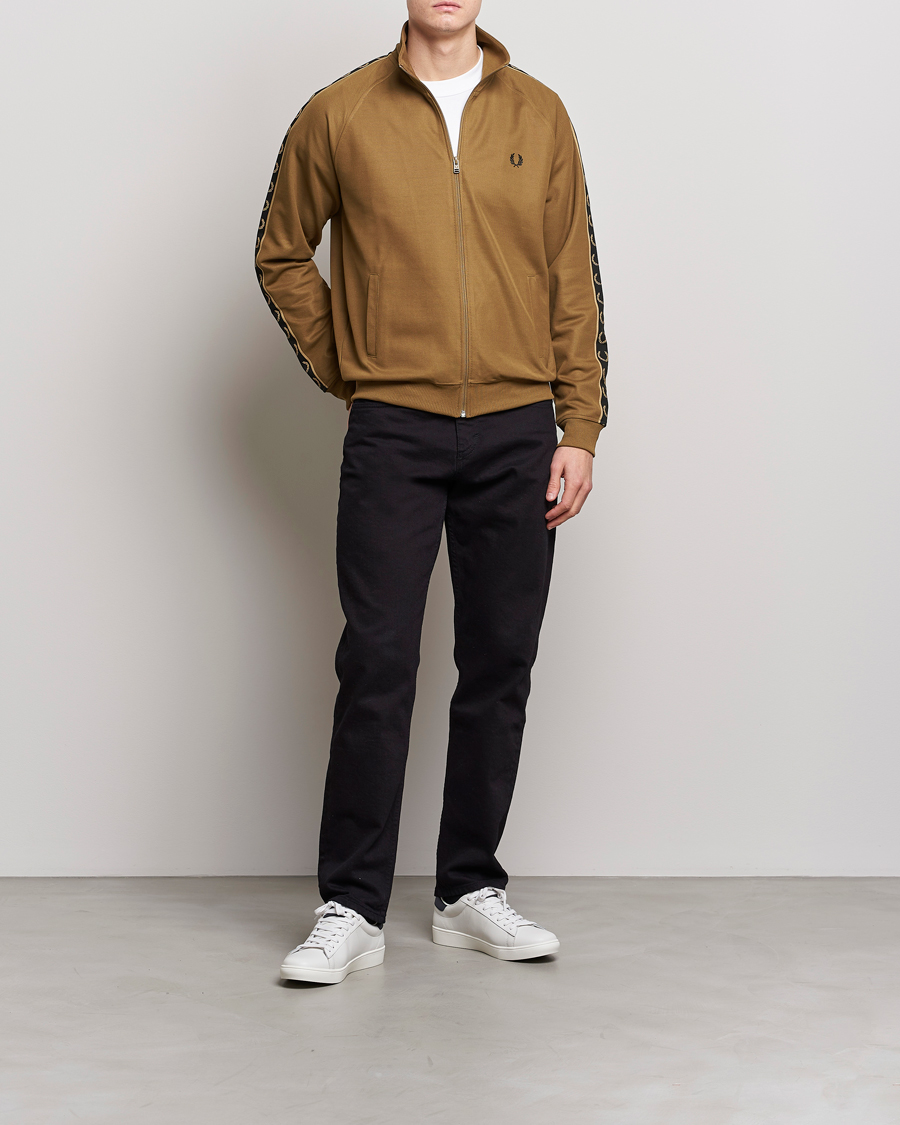 Herren | Pullover | Fred Perry | Taped Track Jacket Shaded Stone