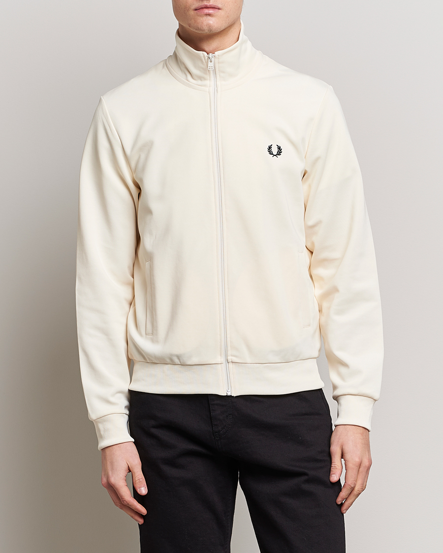 Herren | Pullover | Fred Perry | Track Jacket Ecru