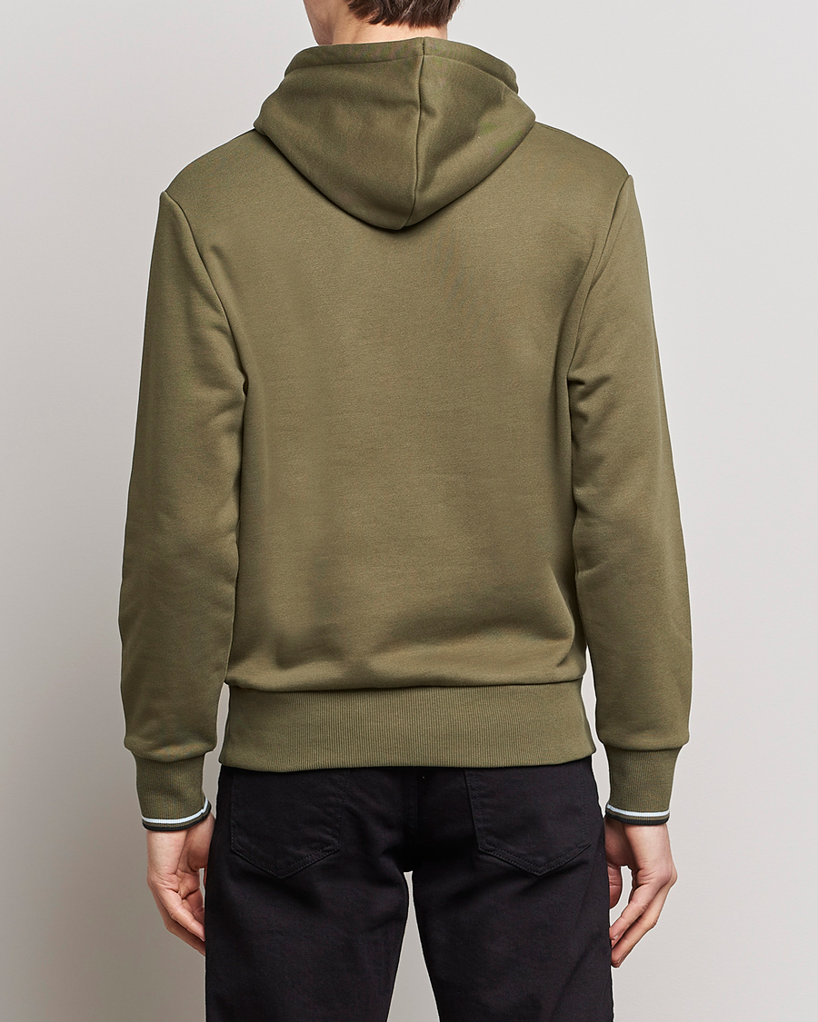Herren | Pullover | Fred Perry | Tipped Hooded Sweatshirt Unifrom Green