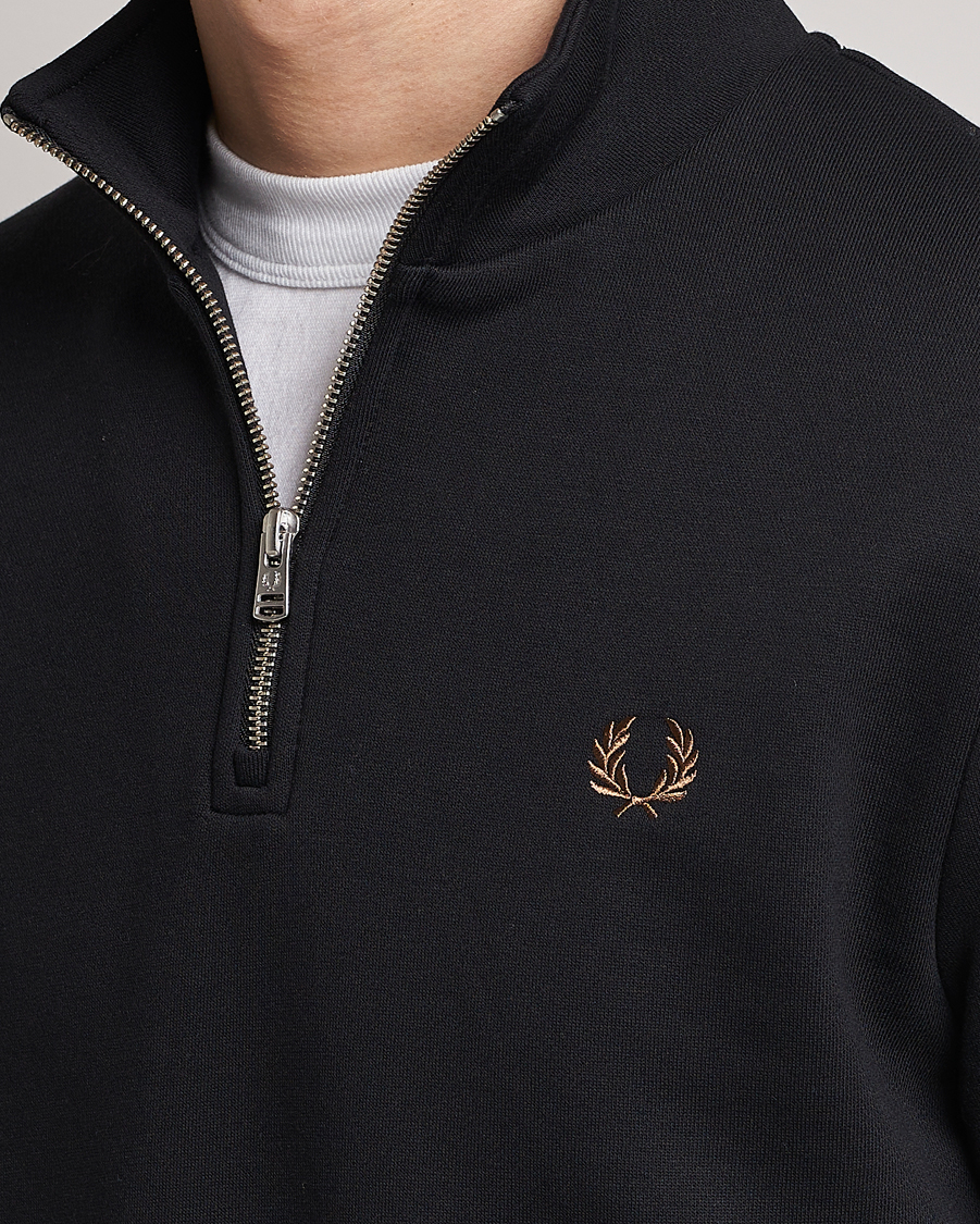 Herren | Pullover | Fred Perry | Half Zip Sweatshirt Black